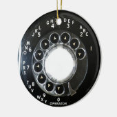 Draaischijftelefoon Keramisch Ornament (Links)