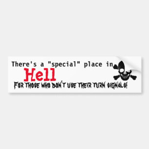 Draaisignalen gebruiken bumpersticker