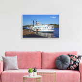 Draaislijnovelafdrukking Canvas Afdruk (Insitu (Woonkamer))