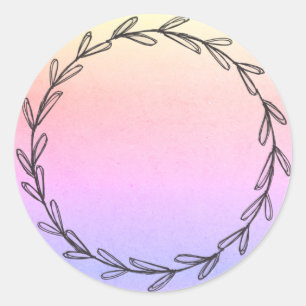 Draaisnijlheid, blanco hand, geschept ronde sticker