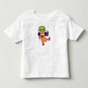 Draait bij Muziek met hoofdtelefoon Kinder Shirts