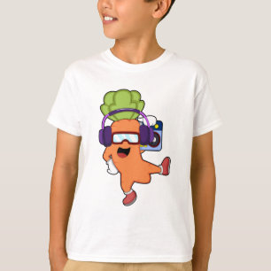 Draait bij Muziek met hoofdtelefoon T-shirt