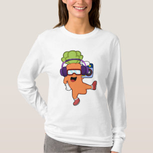 Draait bij Muziek met hoofdtelefoon T-shirt