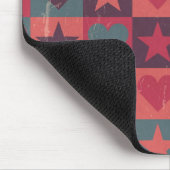 Draait en sterren roze muismat (Hoek)