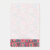 Draait en sterren roze post-it® notes (Voorkant)