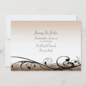 Draait sparen de Uitnodiging van de Datum (Achterkant)