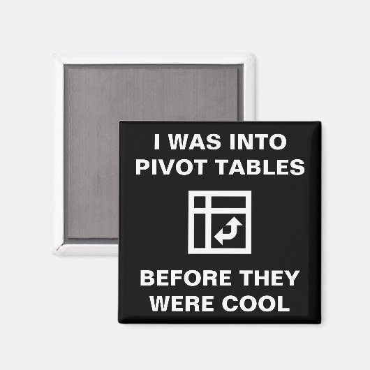 draaitabellen boekhoudkantoor Humor Magneet (Voorkant / Achterkant)