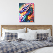 Draak 40,6 cm x 50,8 cm canvas afdruk (Insitu (Slaapkamer))