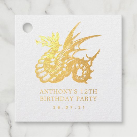  draak bedankjes labels (Voorkant)