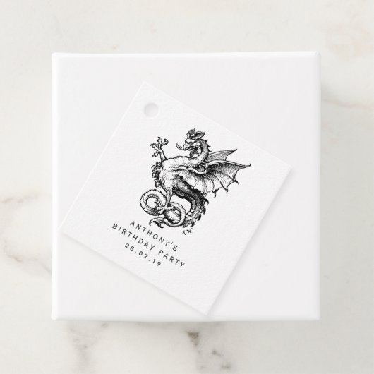  draak bedankjes labels (In situ)