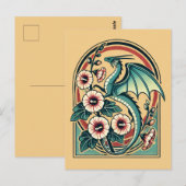  draak briefkaart (Voorkant / Achterkant)