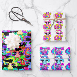 Draak Cadeaupakket Set Inpakpapier Vel