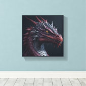 draak canvas afdruk (Insitu (Houten vloer))