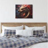 Draak Canvas Afdruk (Insitu (Slaapkamer))