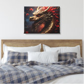 Draak Canvas Afdruk (Insitu (Slaapkamer))