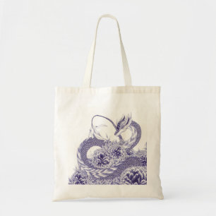 Draak en Peony-Canvas tas "Bij het spelen"