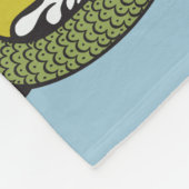 draak en tijgergevecht fleece deken (Hoek)