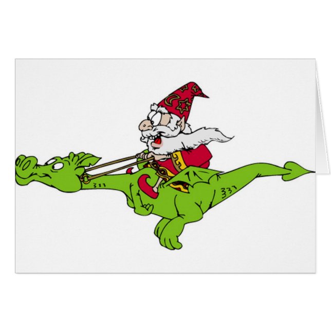 draak en wizard (Voorkant Horizontaal)