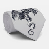Draak- en zwaard-Stropdas Stropdas (Opgerold)