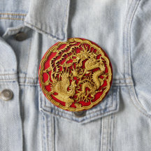 Draak Fenix Rood Goud Chinees Huwelijksgeschenk