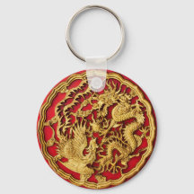 Draak Fenix Rood Goud Chinees Huwelijksgeschenk