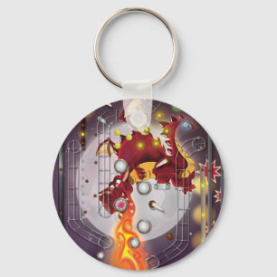Draak flipperkast sleutelhanger