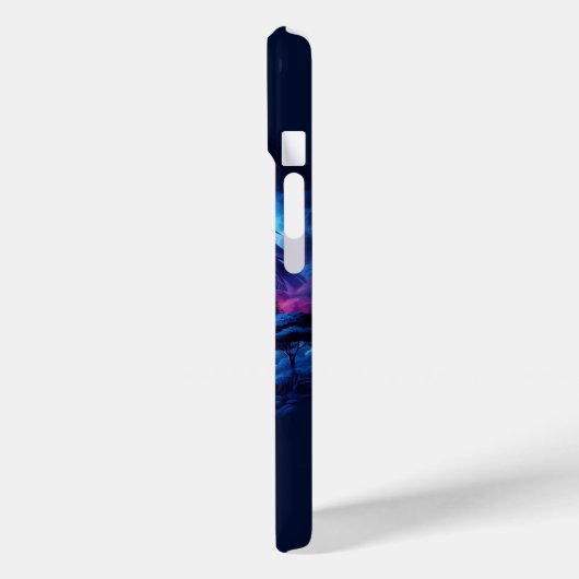 Draak gesilhouet tegen een levendige zonsondergang Case-Mate iPhone case (Achterkant / Links)