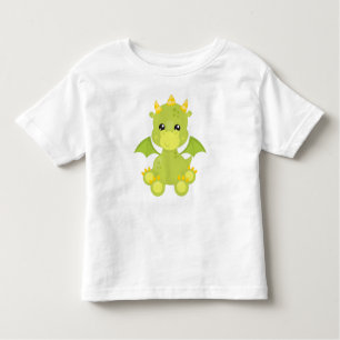 Draak, groene draak, kleine draak, magisch kinder shirts