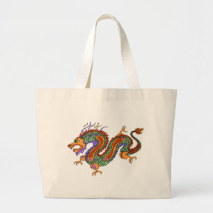 draak grote tote bag