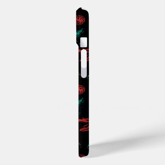 Draak hoofd patroon Case-Mate iPhone case (Achterkant / Links)