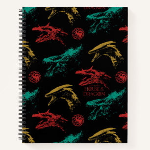 Draak hoofd patroon notitieboek