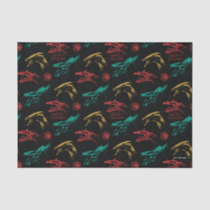 Draak hoofd patroon tissuepapier