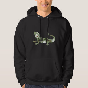 Draak I hagedis I Pogona Silhouette Hoodie