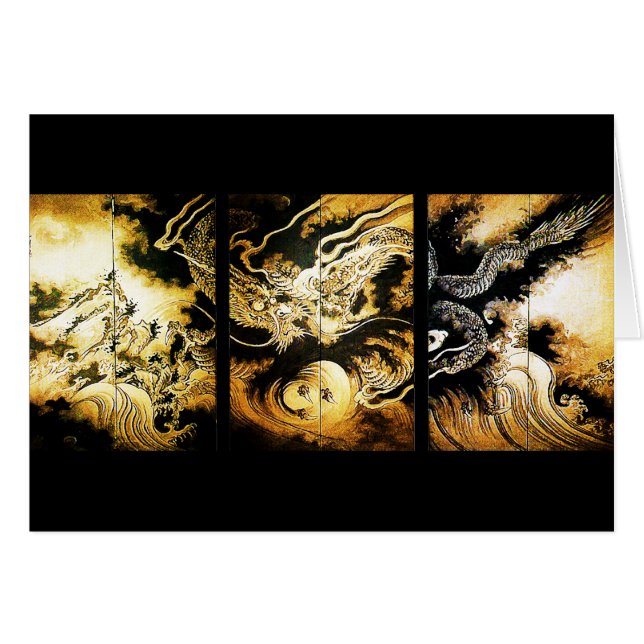 Draak in de Clouds Hiroshige (Voorkant Horizontaal)