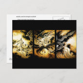 Draak in de Clouds Hiroshige Briefkaart (Voorkant / Achterkant)