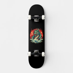 Draak in de golven skateboard