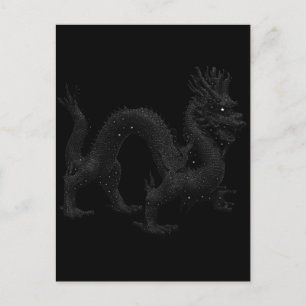 Draak in de sterren briefkaart