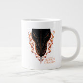 Draak in Flames Behind Sword Extra Grote Beker (Rechts)