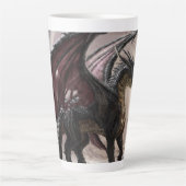 Draak in grot latte mok (Voorkant)