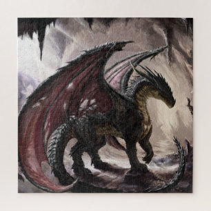 Draak in grot legpuzzel
