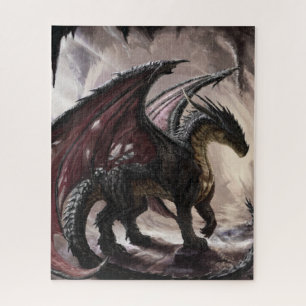 Draak in grot legpuzzel