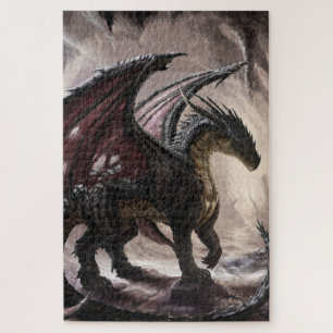 Draak in grot legpuzzel
