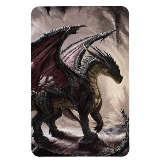 Draak in grot magneet (Verticaal)