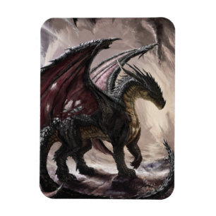 Draak in grot magneet