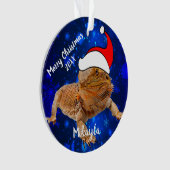 Draak in Santa Hat   Ornament (voorkant)