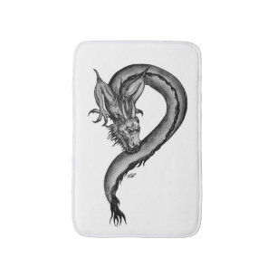 Draak in Tattoo stijl Badmat