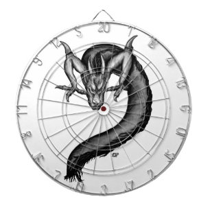 Draak in Tattoo stijl Dartbord