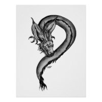 Draak in Tattoo stijl