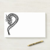 Draak in Tattoo stijl Post-it® Notes (Op bureau)