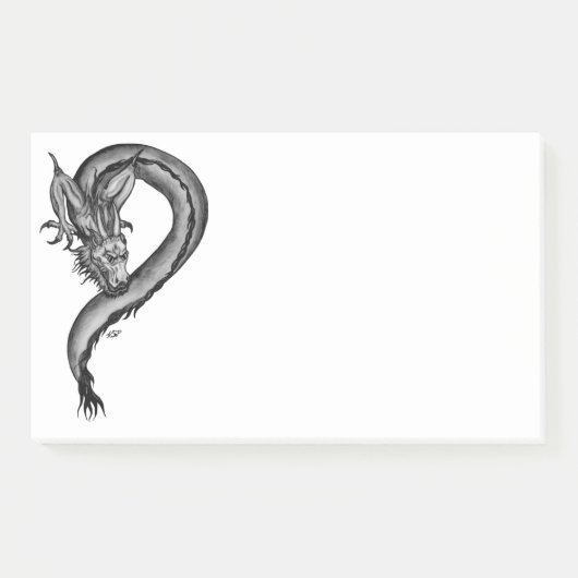 Draak in Tattoo stijl Post-it® Notes (Voorkant)
